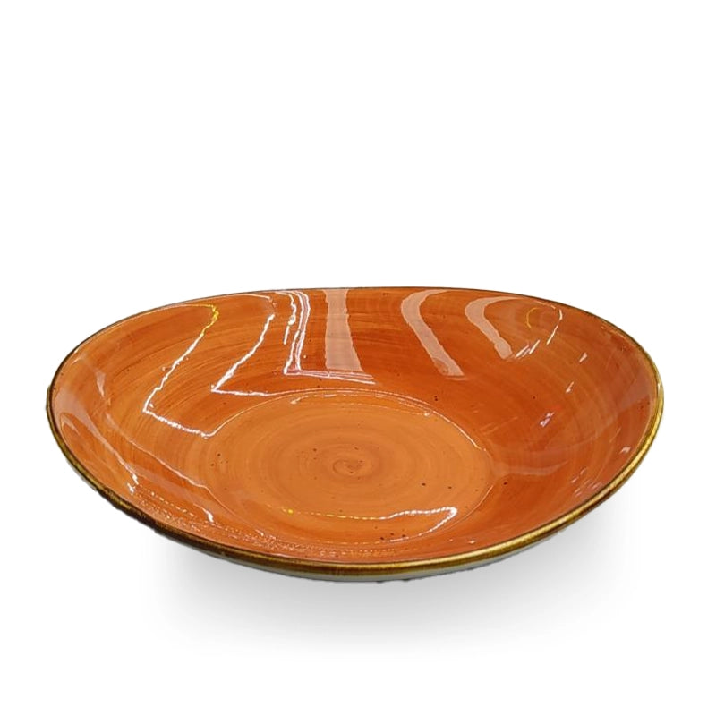 طبق بورسلين عميق - طقم عشاء اورا البرتقالي