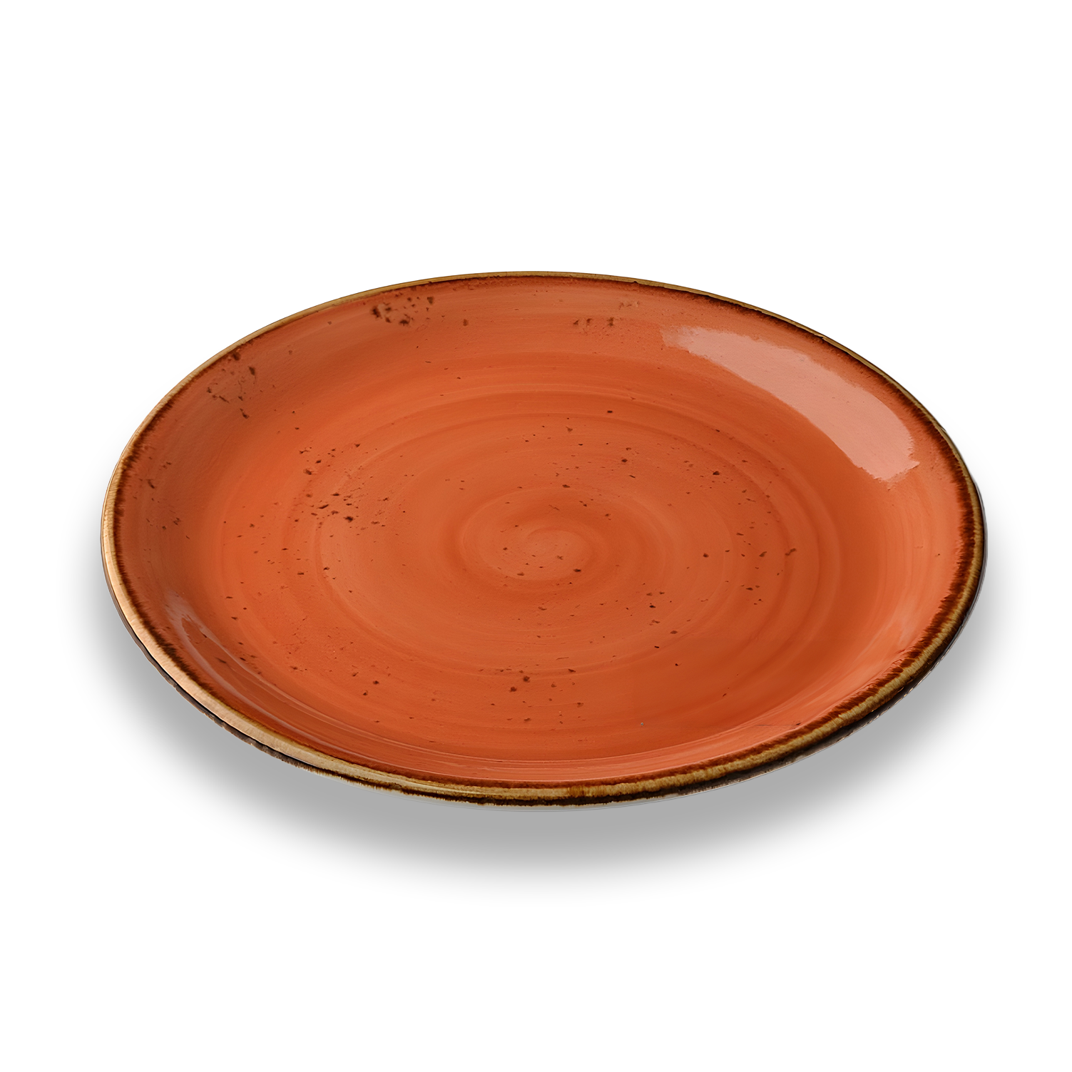 طبق يورسلين مسطح - طقم عشاء اورا البرتقالي