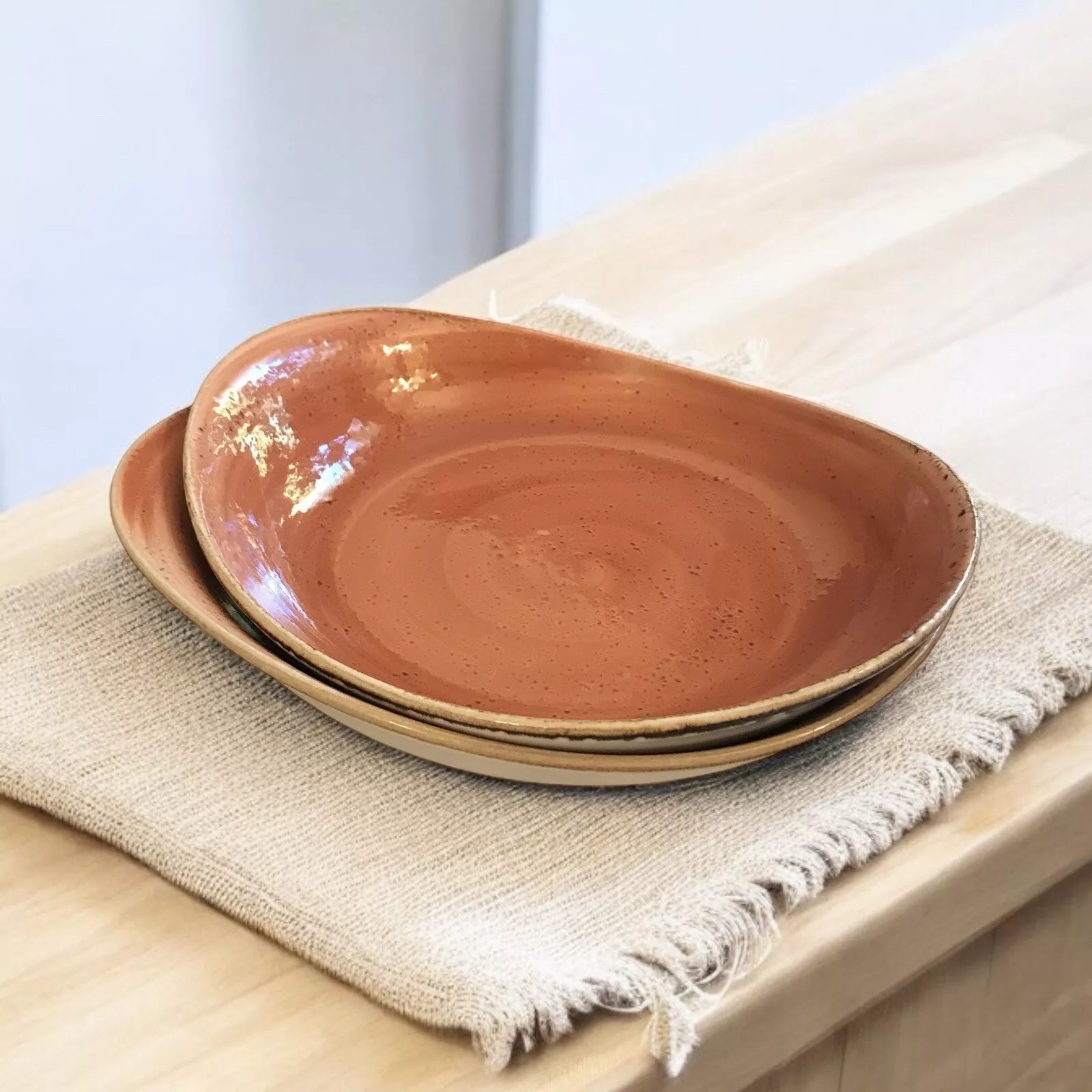 طبق بورسلين عميق - طقم عشاء اورا البرتقالي