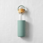 Borosilicate Bottle With Handle & Beach Wood Lid 550ml