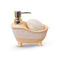 Beige Porcelain Soap Dispenser