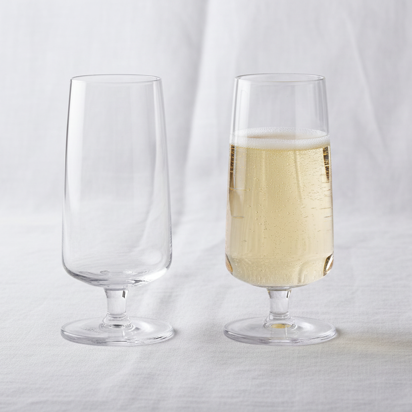 Glass Cup Set of 2 12cm