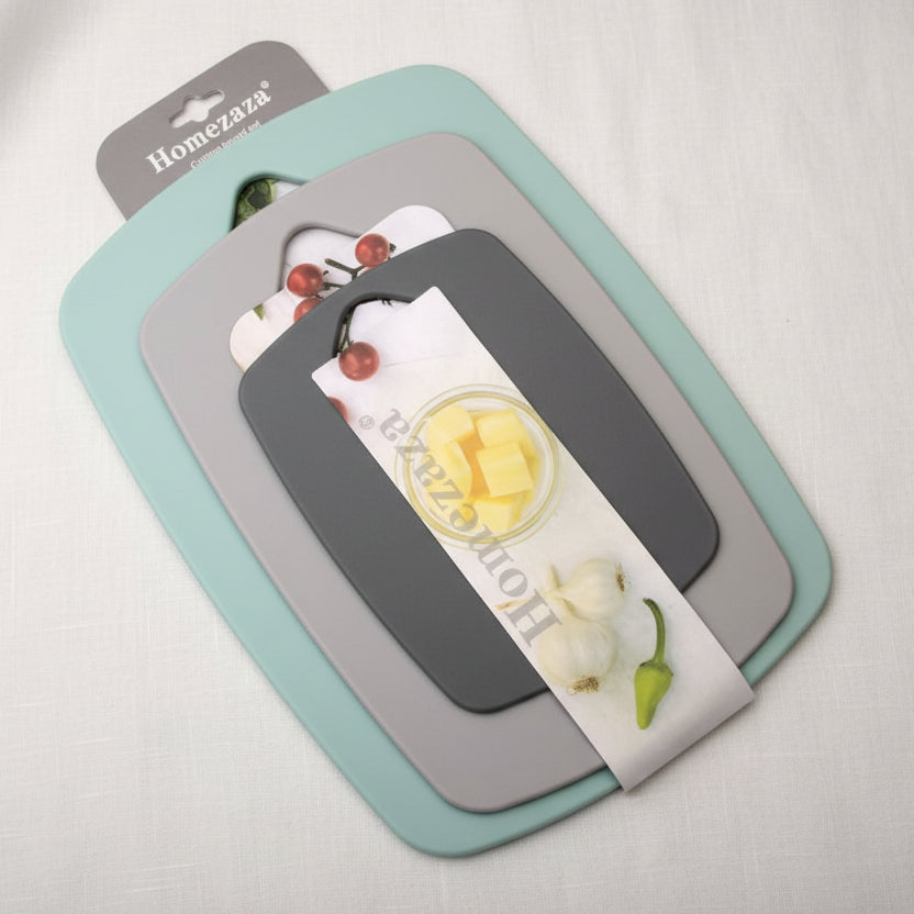 Grey Cutting Chopping Board Set 3 Pcs