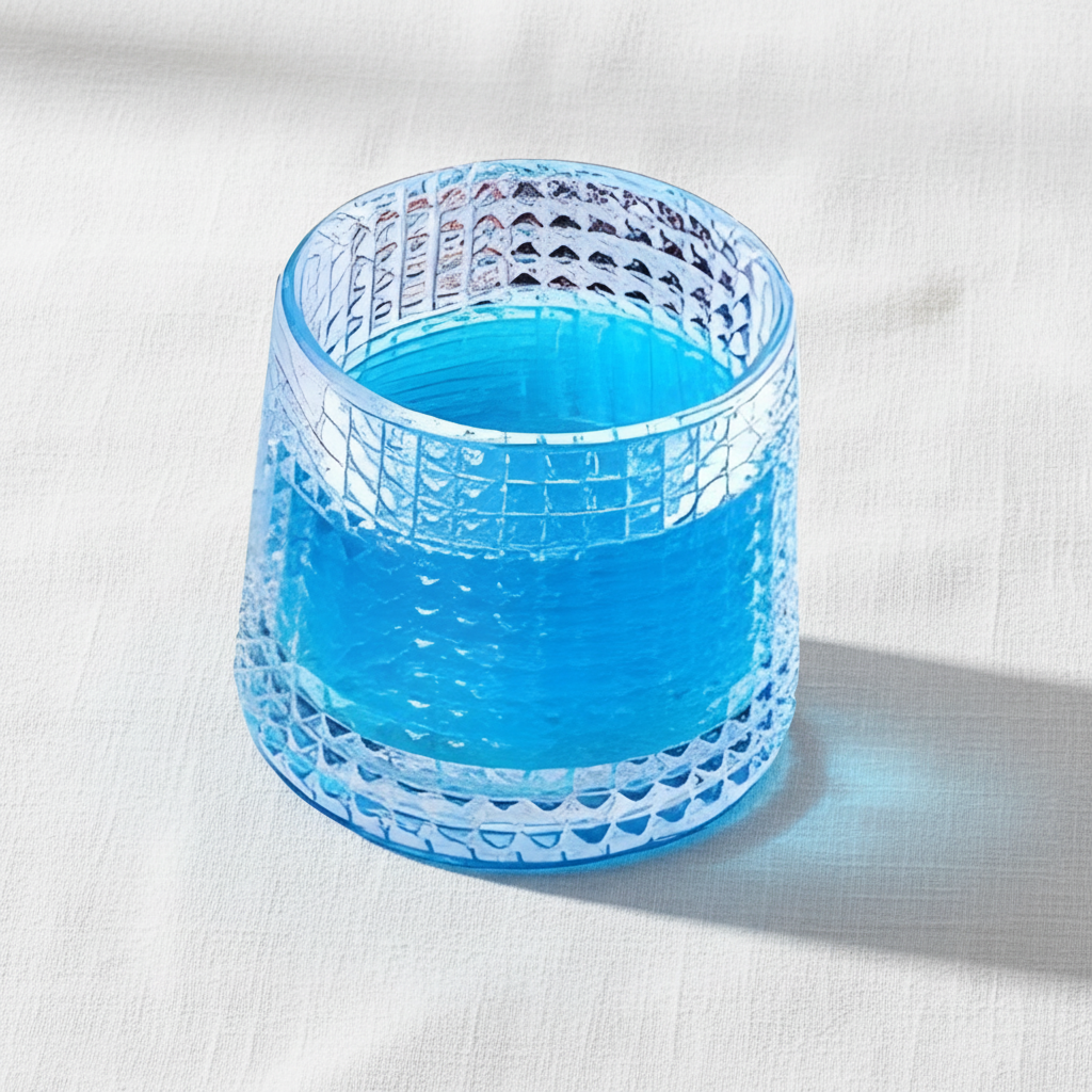 Plaid Crystal Glasses 6Pcs 150ml