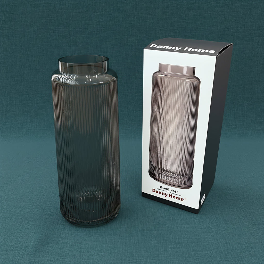 Glass Transparent Vase 30cm