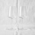 Brilliant Striped Polar Crystal Stemmed Sherbet & Cocktail Glass Set (2-Piece)