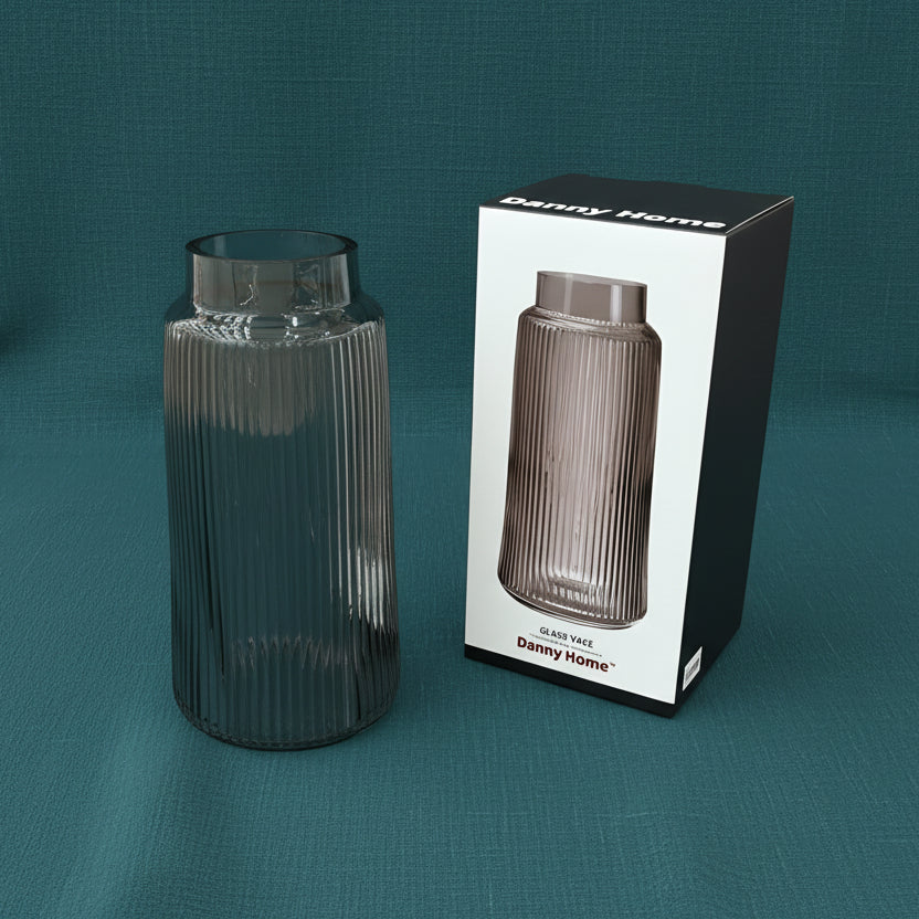 Glass Transparent Vase 25cm