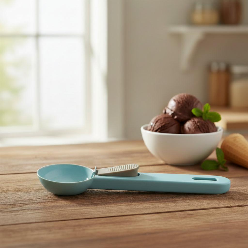 Stainless Steel Ice Cream Scoop (Blue)
