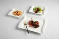 White Ceramic Wavy Dinner Set 18 Pcs