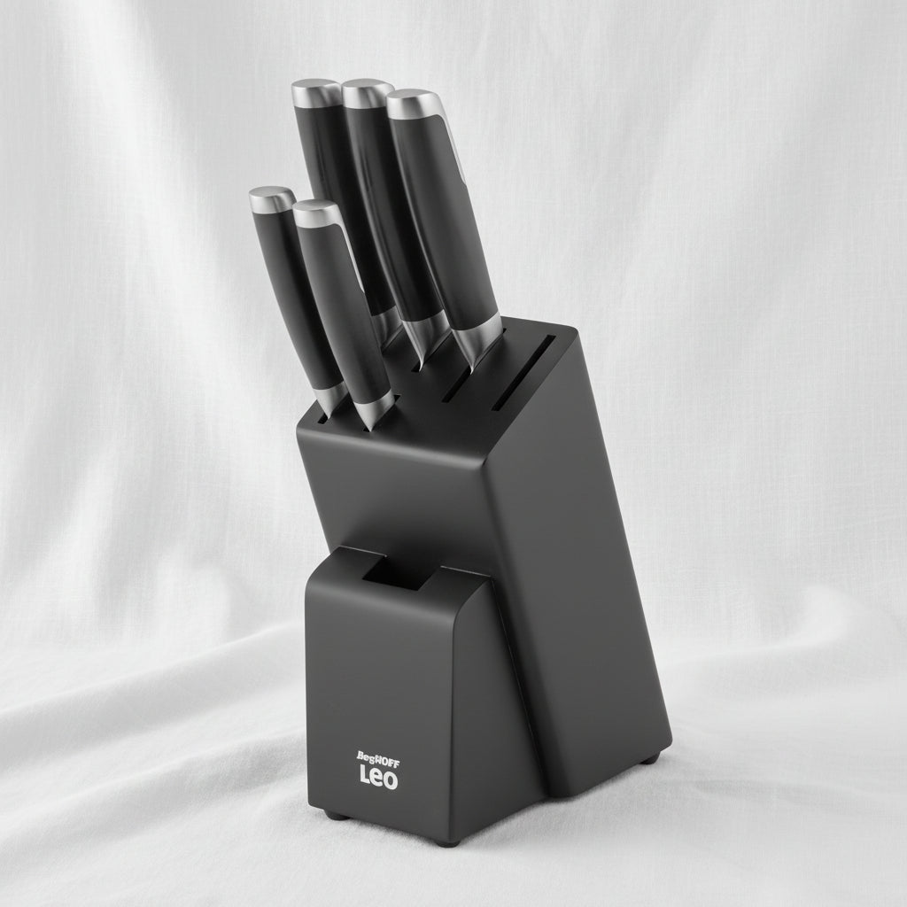 6-pc knife block set Graphite