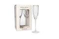 Opulent Shining Crystal 4-Piece Striped Sherbet & Champagne Glass Set (26cm)