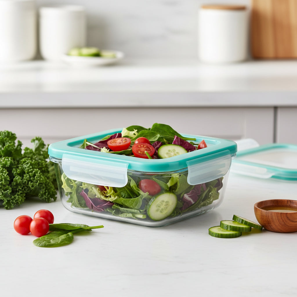 Borosilicate Squared Food Container (500ml)