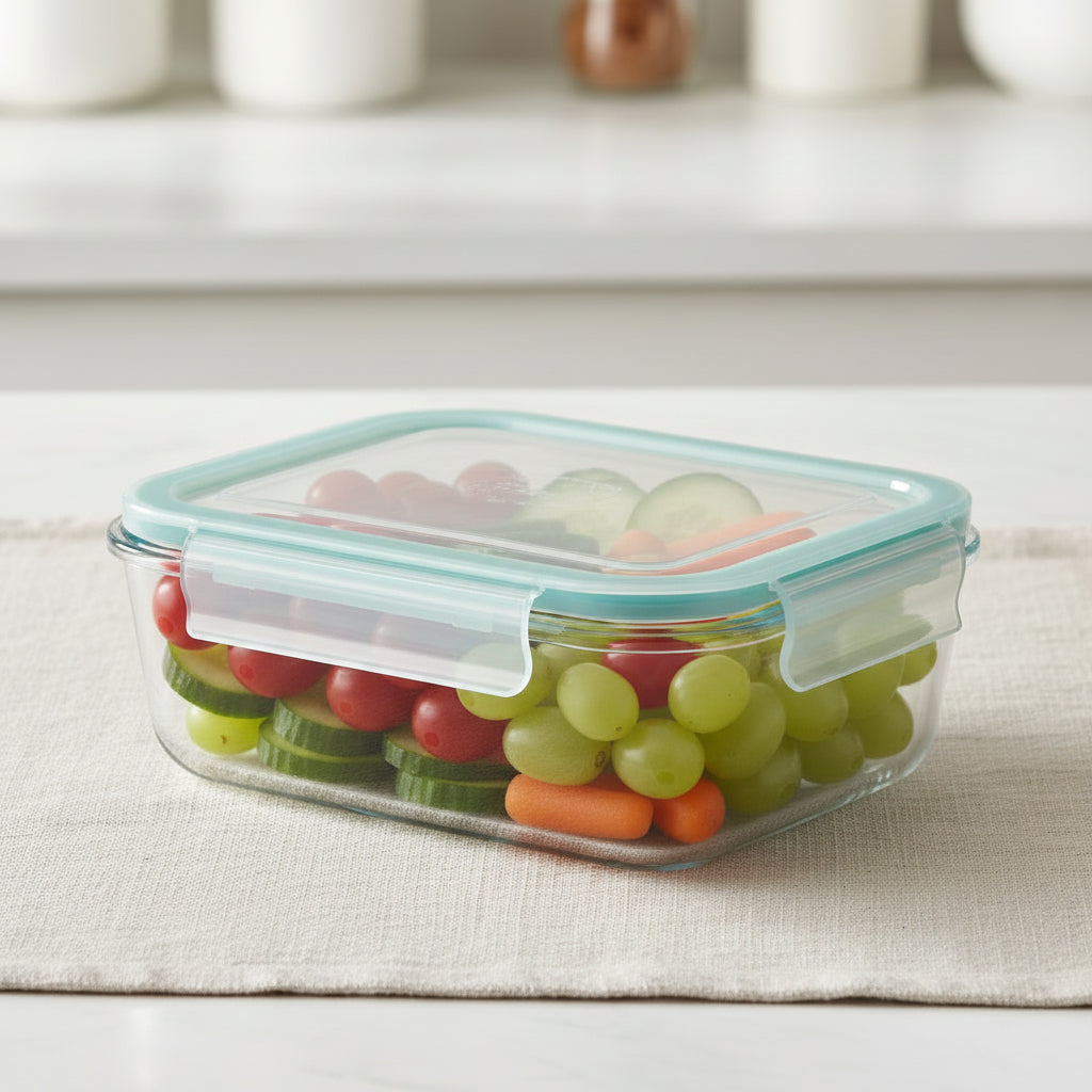 Danny Home Borosilicate Rectangle Food Container (1000ml)
