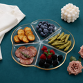 5 Grid Glass Serving Platter 19cm