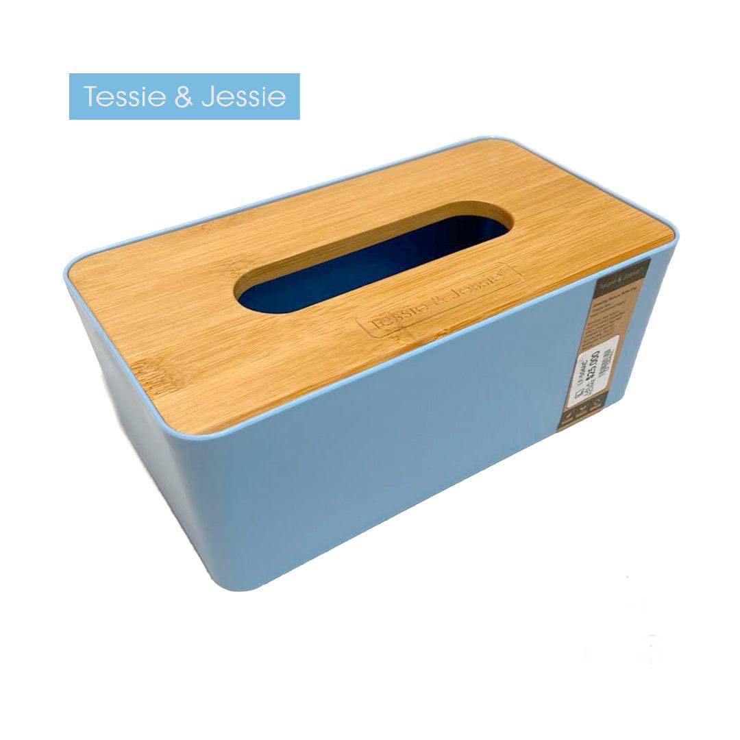 Tessie & Jessie Blue Tissue Box