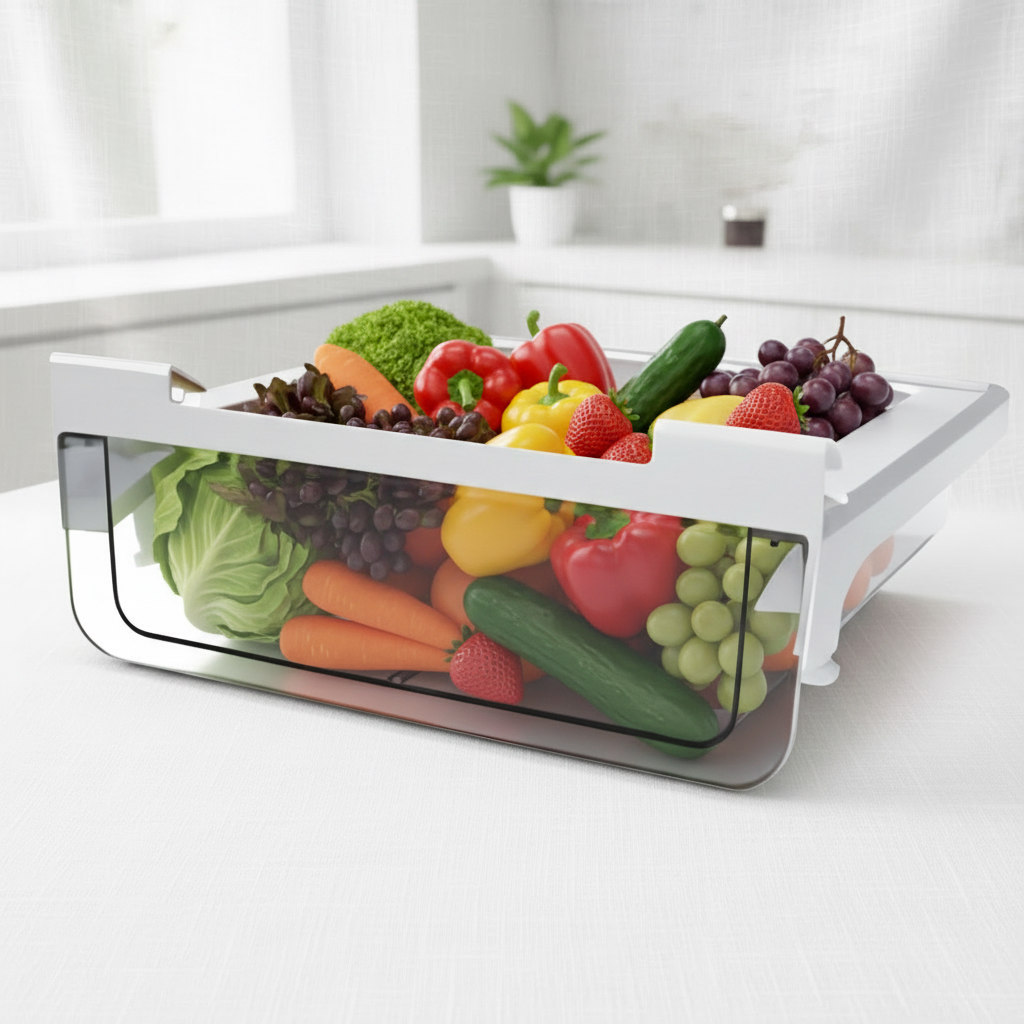 Clear Plastic Refrigerator Organizer Bin (Modular Streamlined Edition)