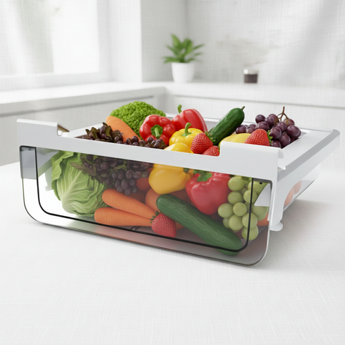 Clear Plastic Refrigerator Organizer Bin (Modular Streamlined Edition)