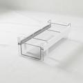 Stackable Plastic Refrigerator Organizer Bin with Lid (Space-Saving Edition)