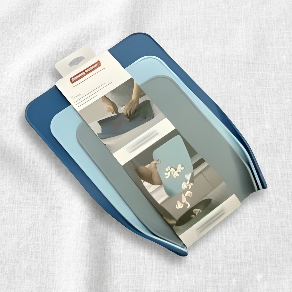 Blue Self Standing Chopping Boards 3 Pcs