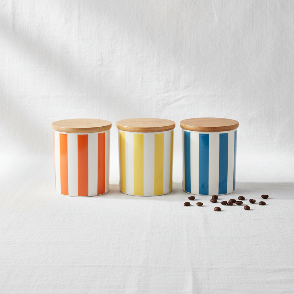 Glass/Metal Spice Jar Set 3 Pcs