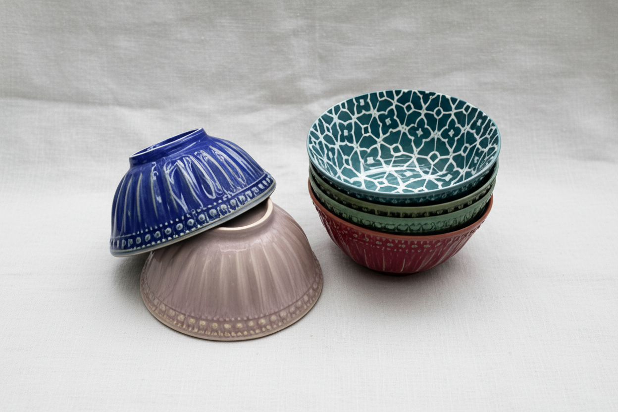 Bohemian Design Dessert Bowls 6 Pcs 11.8cm
