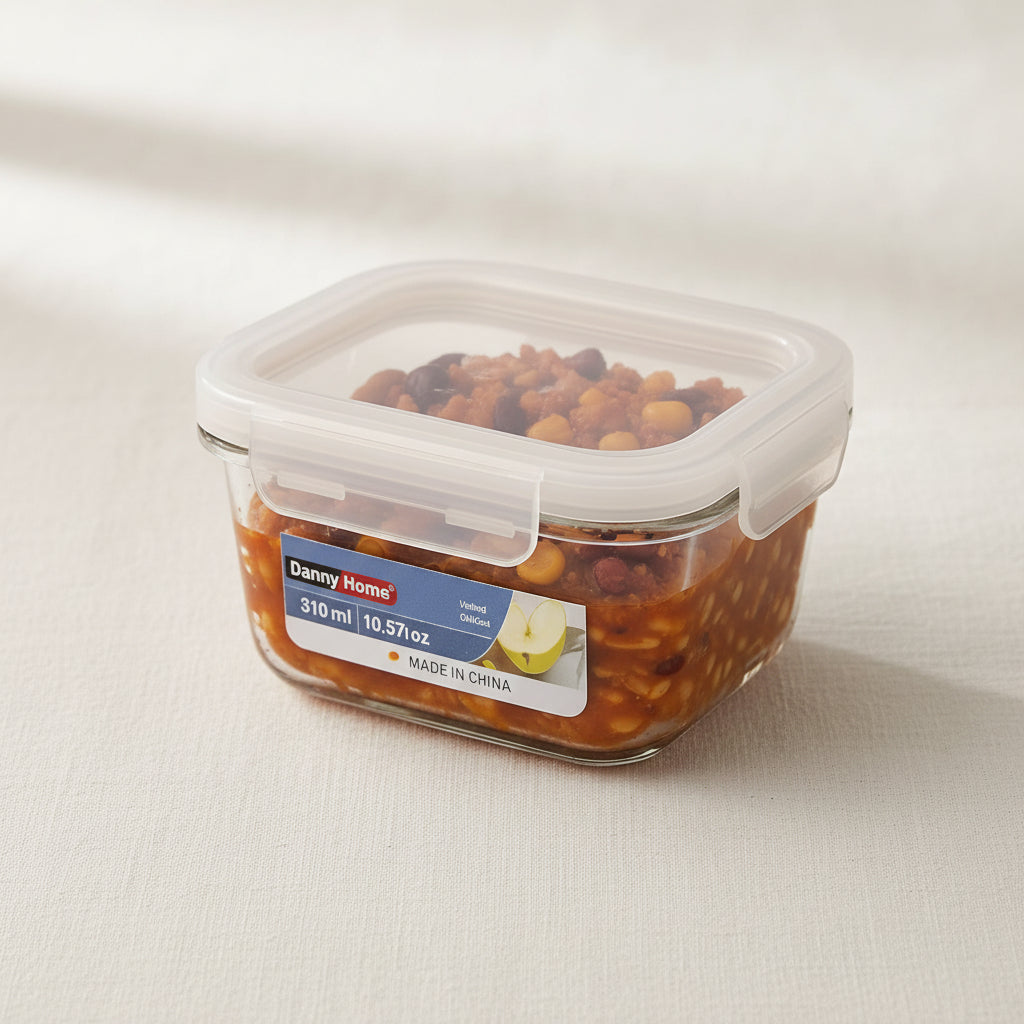 Danny Home Glass Refrigerator Food Container (1L)