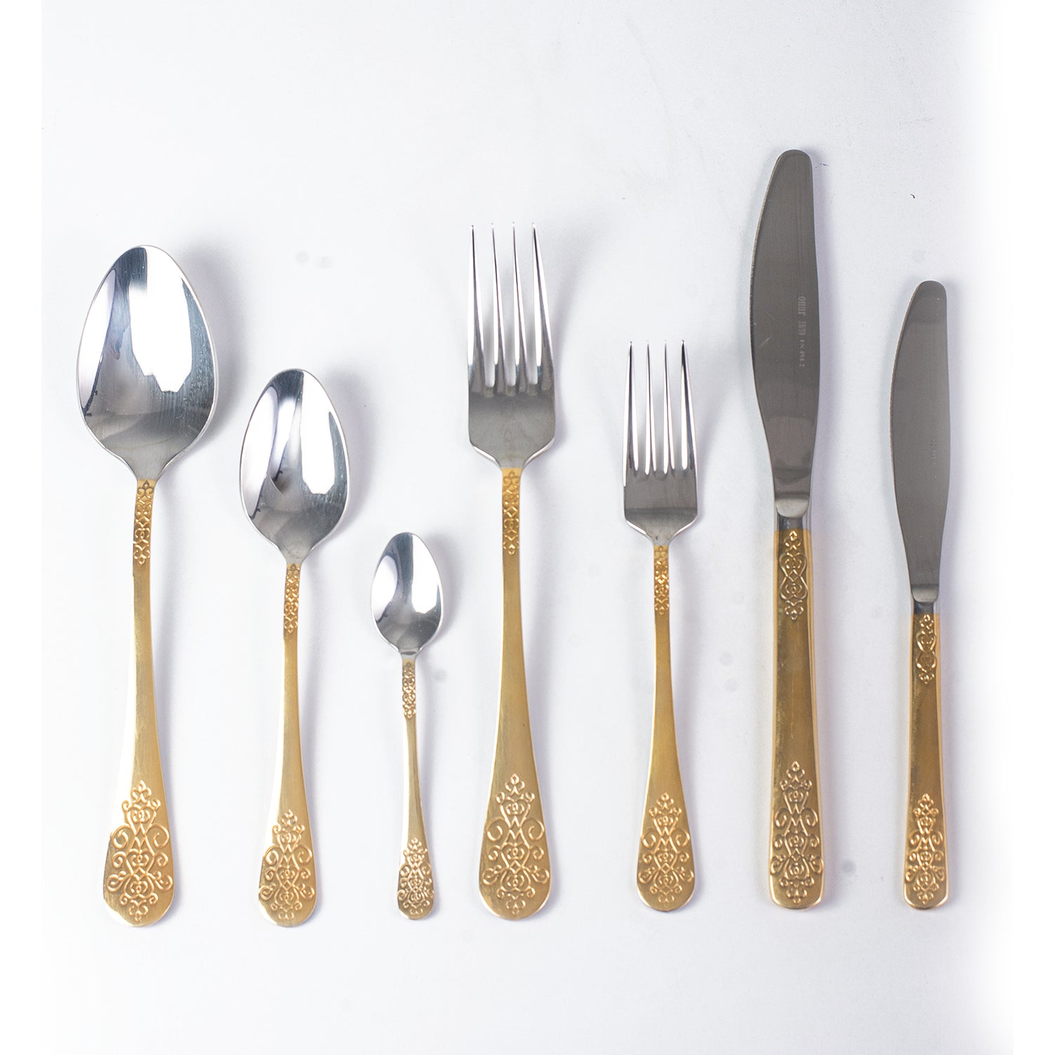 Zeugma Gold 90 Pcs Spoons Set