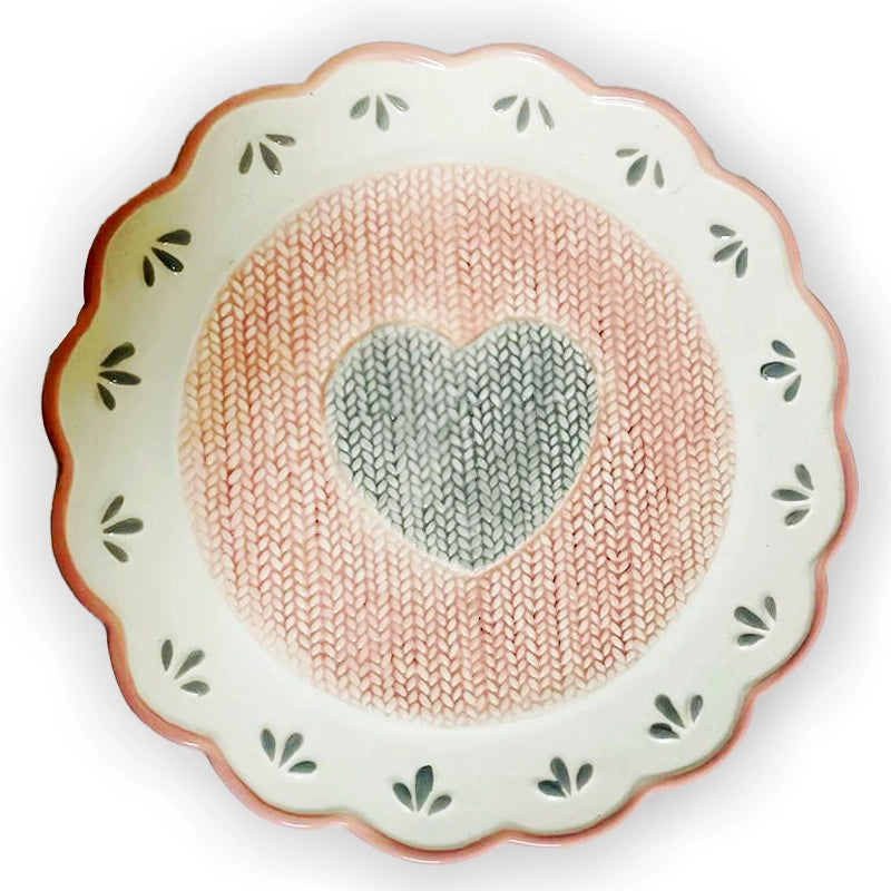 Gold Porcelain Large Circular Plate