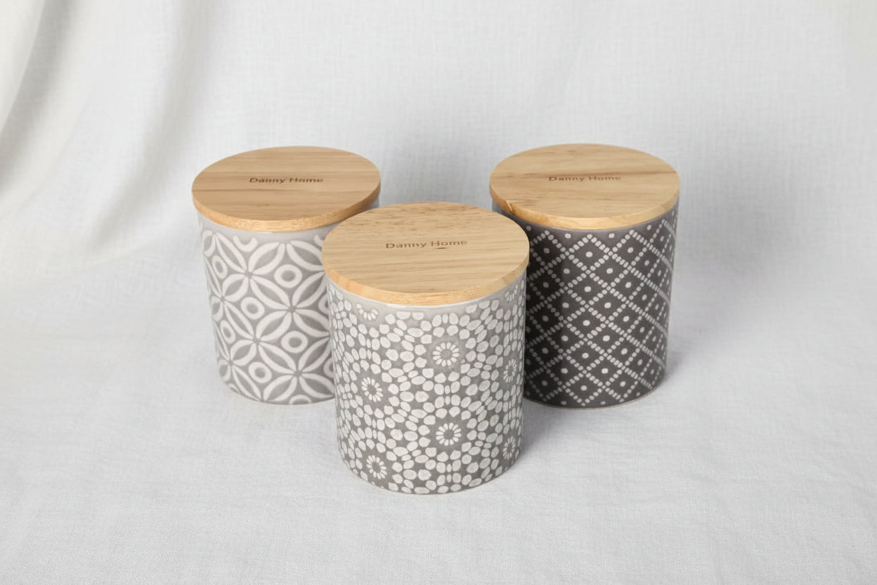 Geometric Seasoning Canister Set 10pcs