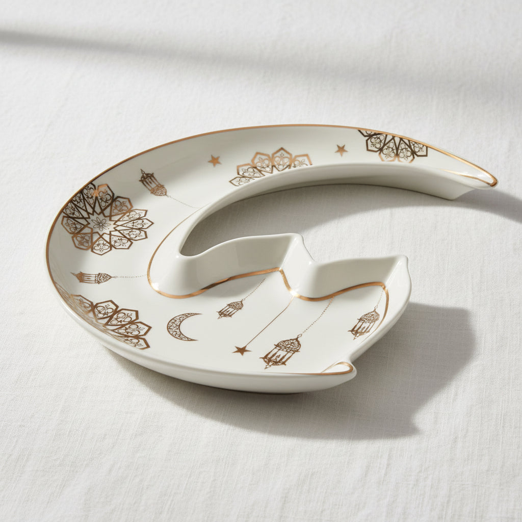 8968-774007-golden-decorationsطبق-تقديم-هلال-بماذنة