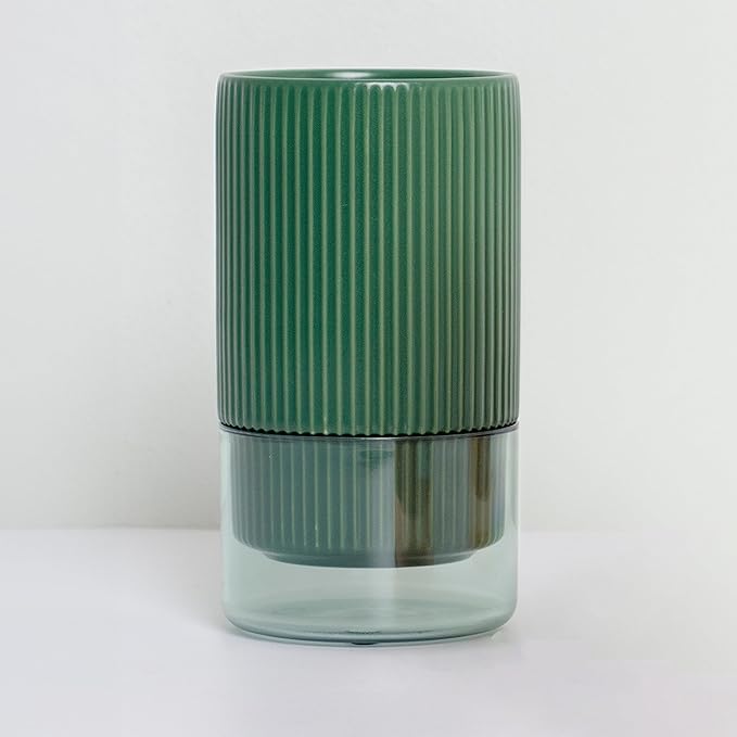 حامل أدوات المطبخ الخزفي الوردي