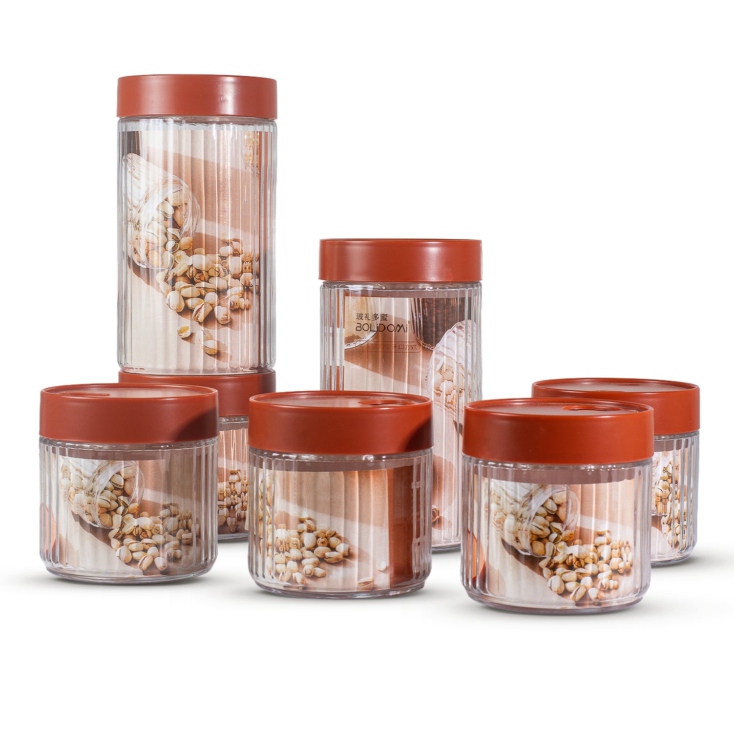 7-Piece Glass Spice Set