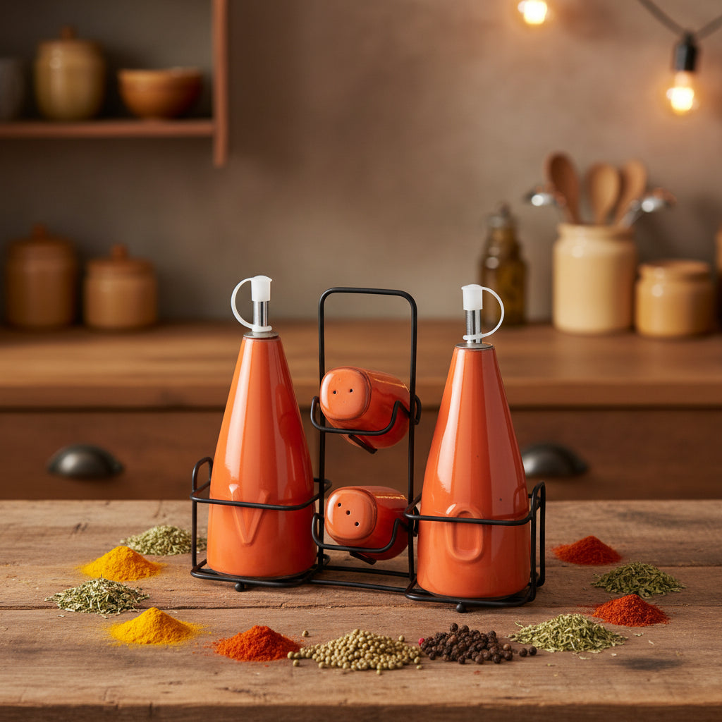 Porcelain Spice Jar Set