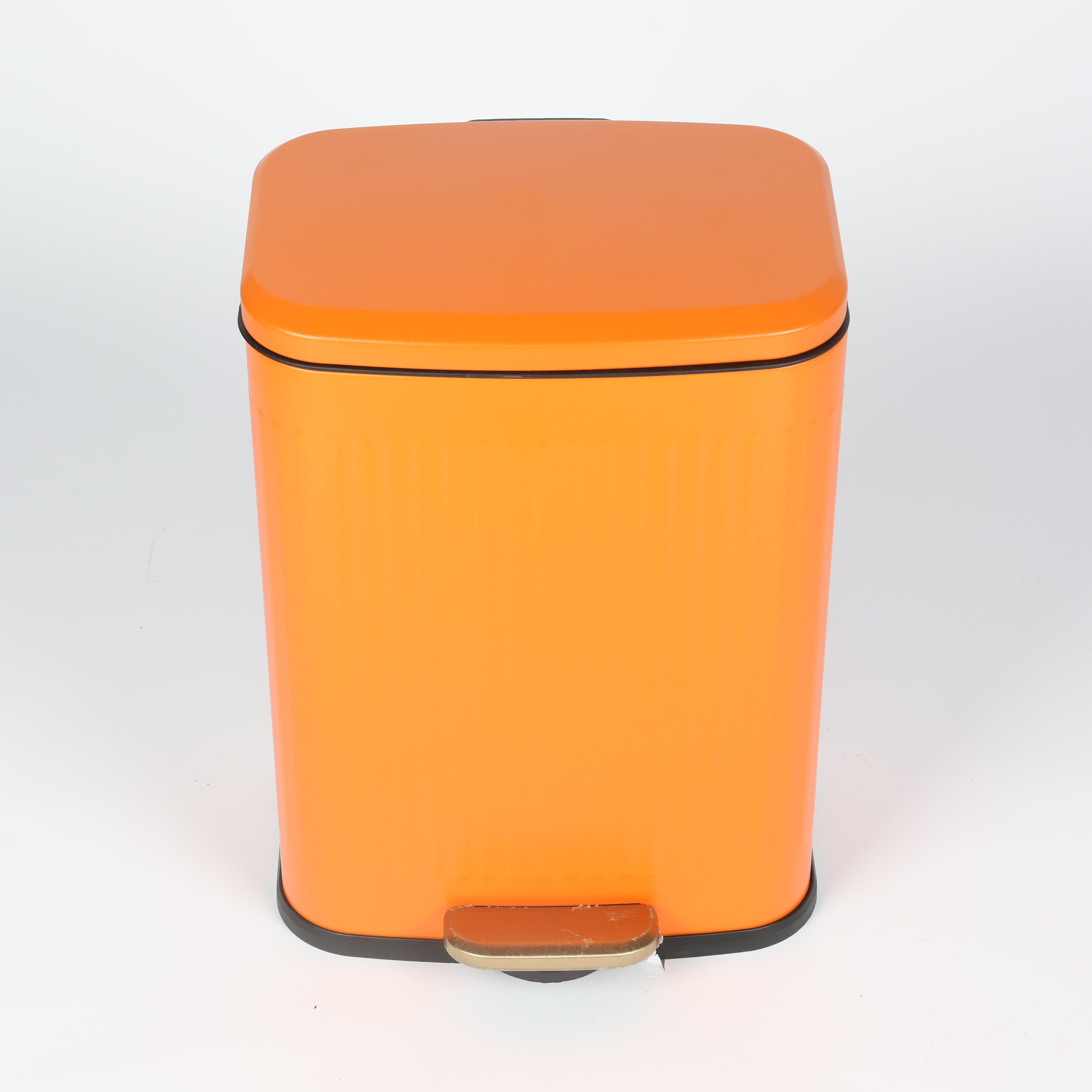 Square Orange 13L Trash Bin