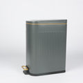 Square Grey W/Yellow Lining 15L Trash Bin