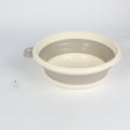 Circular White & Green Folding Bowl 25.8x9.5cm