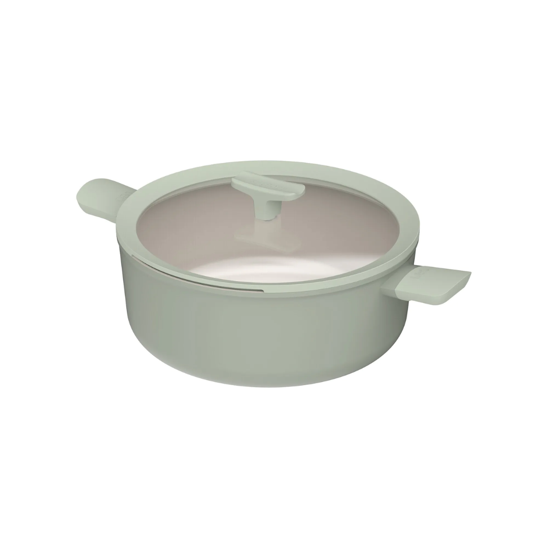 Covered stockpot non-stick Balance Sage 28cm
