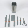 Grain Rain 7 Pcs Knife Set With Holder