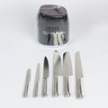 Grain Rain 7 Pcs Knife Set With Black Holder