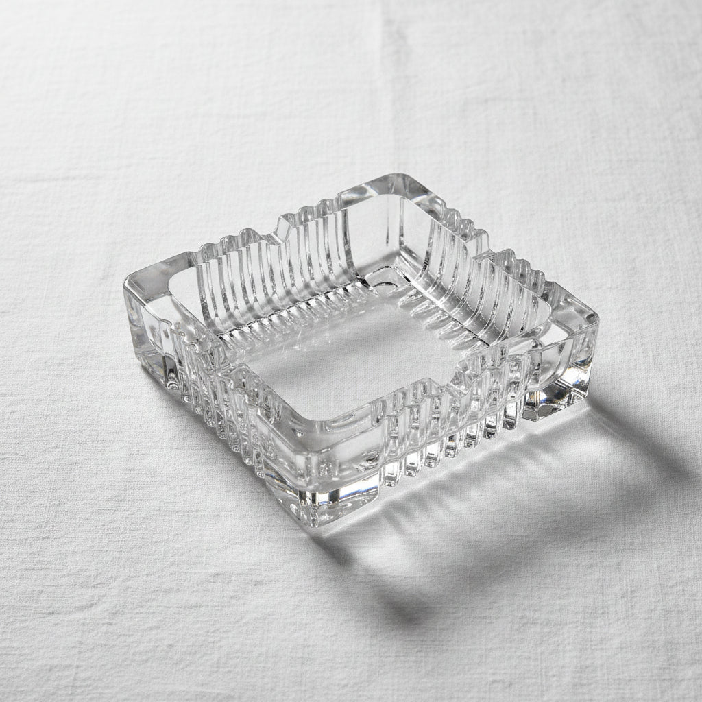 Glass Square Ashtray