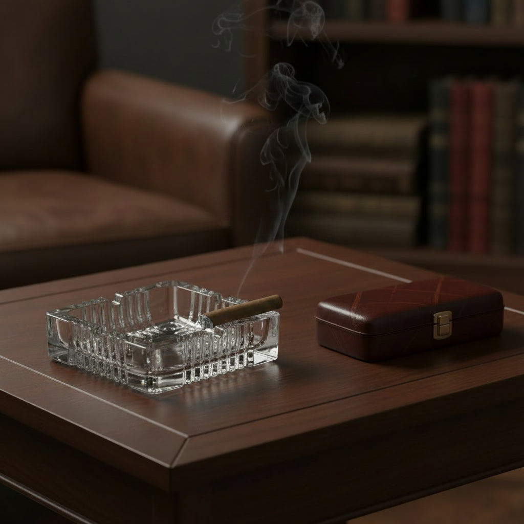 Glass Square Ashtray