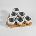 Tessie & Jessie Premium Glass Spice Organization Set