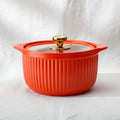 LA MAYA Orange Porcelain Cooking Pot 2.5L