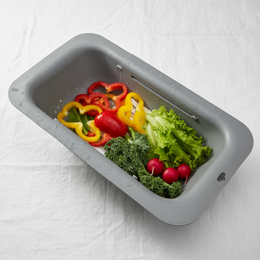 Plastic Grey Extendable Strainer 36.5cm