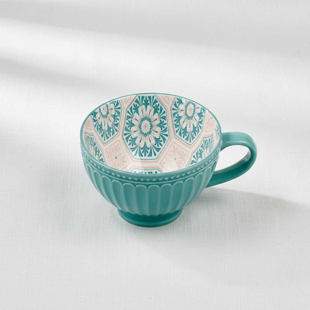 Spring Ceramic Breakfast Mug