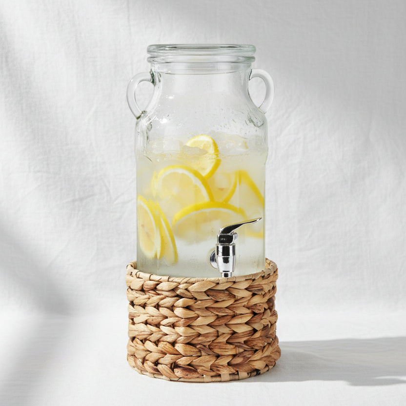 Dispenser with Tap & Woven Stand 3100ml