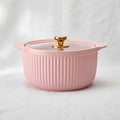 LA MAYA Pink Porcelain Cooking Pot 2.5L