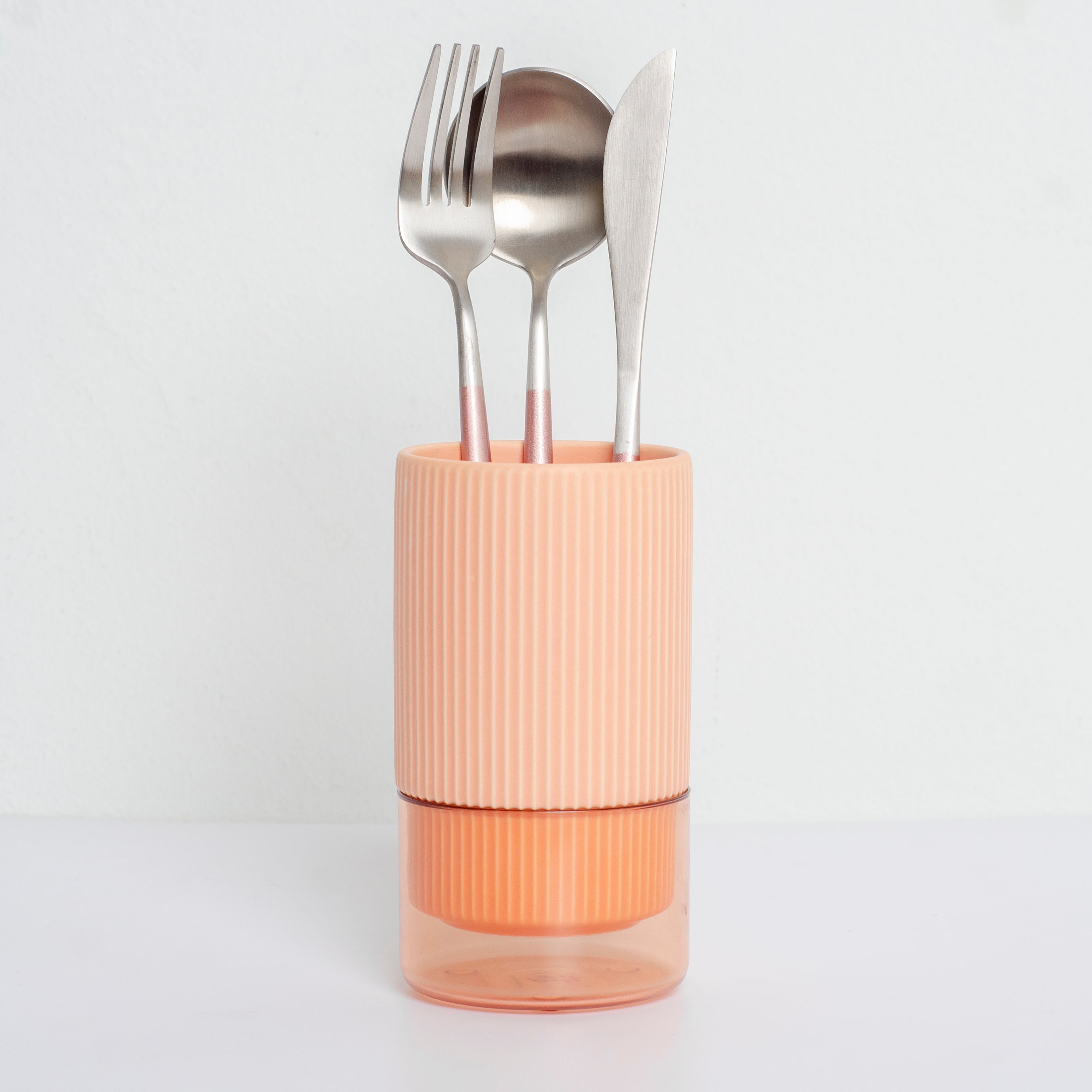 Porcelain Pink Kitchen Utensils Holder