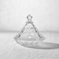 Deli Glass Cookies Bowl W/Cover
