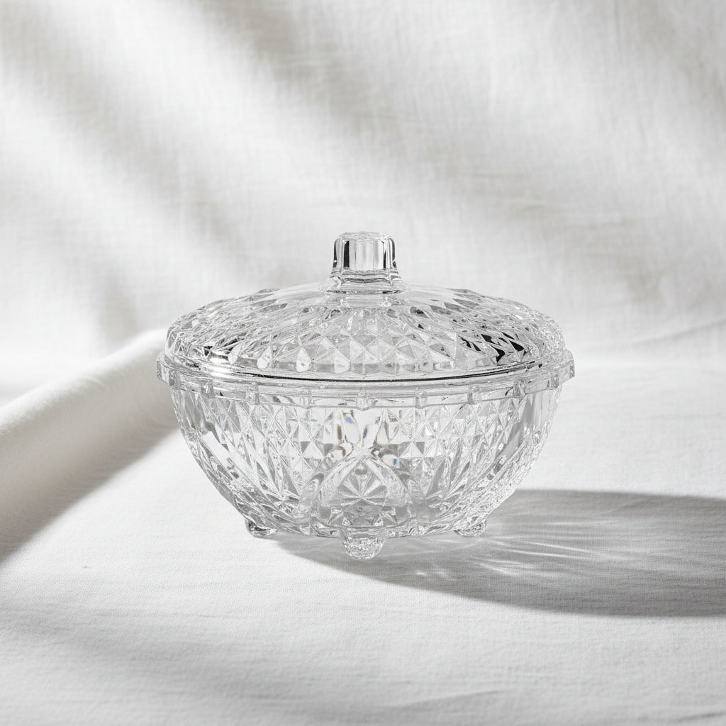 The Deli Minimalist Glass Confectionery Vault (Covered Cookie Bowl)